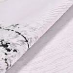 Vergato Modern Beyaz Viskon Akrilik Makine Halısı - Görsel 6