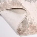 Marradi Modern Bej Viskon Akrilik Makine Halısı - Görsel 3