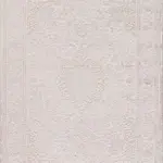 Felino Klasik Göbekli Bej Triko Akrilik Pamuk Tabanlı Makine Halısı