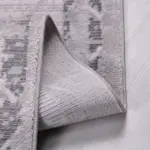 Tonara Geometrik Gri Akrilik Pamuk Tabanlı Makine Halısı - Görsel 3
