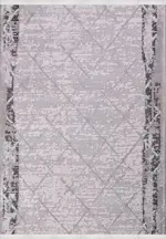 Tonara Geometrik Gri Akrilik Pamuk Tabanlı Makine Halısı
