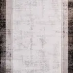 Prisco Çerçeveli Krem Akrilik Kaydırmaz Tabanlı Makine Halısı