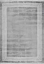 Limatola Çerçeveli Gri Akrilik Kaydırmaz Tabanlı Makine Halısı