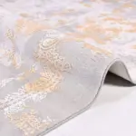 Calabra Modern Gri Bambu ve Akrilik Makine Halısı - Görsel 3