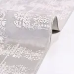 Sparta Modern Gri Bambu ve Akrilik Makine Halısı - Görsel 5