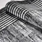 Vitolazio Çerçeveli Siyah Akrilik Kaydırmaz Tabanlı Makine Halısı - Görsel 4