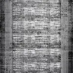 Vitolazio Çerçeveli Siyah Akrilik Kaydırmaz Tabanlı Makine Halısı