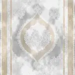 Rometta Klasik Göbekli Gri Bambu ve Akrilik Makine Halısı