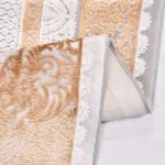 Rometta Klasik Göbekli Gri Bambu ve Akrilik Makine Halısı - Görsel 4