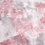 Valentia Modern Pembe Gri Bambu ve Akrilik Makine Halısı - Görsel 4