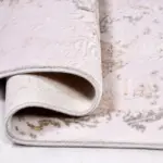 Lamezia Modern Krem Bambu ve Akrilik Makine Halısı - Görsel 4