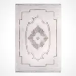 Chiesa Klasik Göbekli Beyaz Bambu ve Akrilik Makine Halısı - Görsel 2