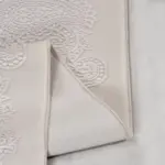 Falerna Çerçeveli Krem Bambu ve Akrilik Makine Halısı - Görsel 3