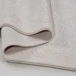 Falerna Çerçeveli Krem Bambu ve Akrilik Makine Halısı - Görsel 4