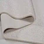 Parenti Klasik Göbekli Krem Bambu ve Akrilik Makine Halısı - Görsel 4