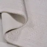 Malito Çerçeveli Krem Bambu ve Akrilik Makine Halısı - Görsel 4