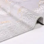 Badde Klasik Göbekli Gri Bambu ve Akrilik Makine Halısı - Görsel 3