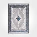 Zuighe Klasik Göbekli Gri Bambu ve Akrilik Makine Halısı - Görsel 2