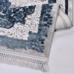 Ludurru Klasik Göbekli Gri Bambu ve Akrilik Makine Halısı - Görsel 4