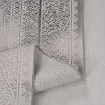 Talana Klasik Göbekli Antrasit Bambu ve Akrilik Makine Halısı - Görsel 3