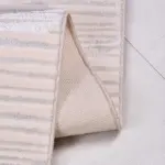 Tirreni Modern Krem Mikropolyester Pamuk Tabanlı Makine Halısı - Görsel 3