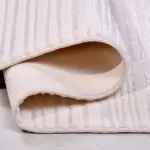 Tirreni Modern Krem Mikropolyester Pamuk Tabanlı Makine Halısı - Görsel 4