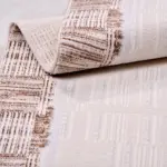 Rovella Modern Krem Mikropolyester Pamuk Tabanlı Makine Halısı - Görsel 5