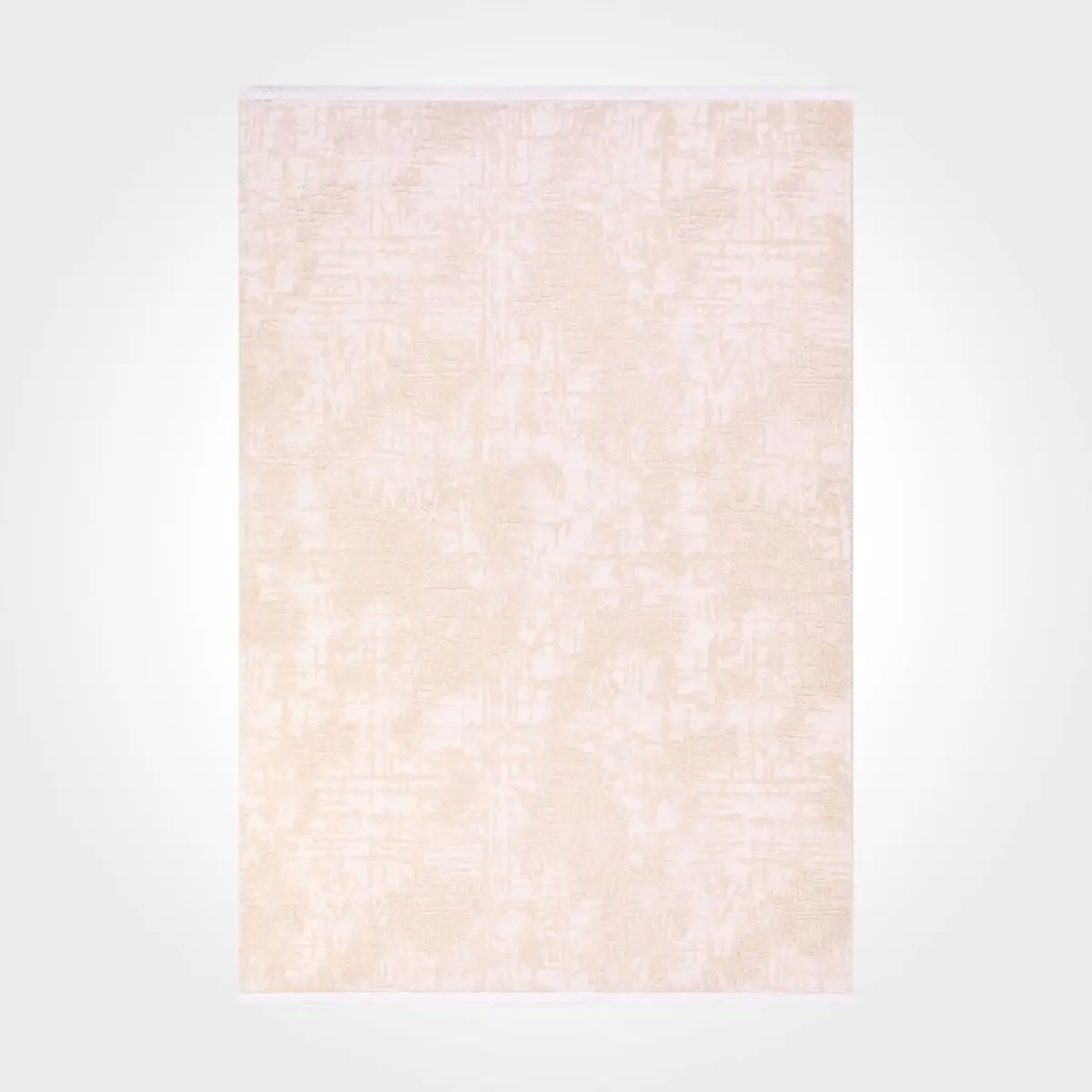 Clemente Modern Bej Viskon ve Akrilik Pamuk Tabanlı Makine Halısı - Görsel 2