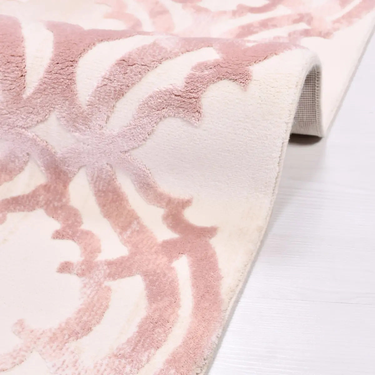 Solana Modern Bej Viskon ve Akrilik Pamuk Tabanlı Makine Halısı - Görsel 5