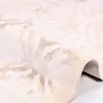 Segura Modern Bej Viskon ve Akrilik Pamuk Tabanlı Makine Halısı - Görsel 3