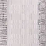 Sabato Modern Gri Mikropolyester Pamuk Tabanlı Makine Halısı