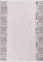 Sabato Modern Gri Mikropolyester Pamuk Tabanlı Makine Halısı