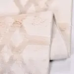 Tobarra Modern Krem Viskon ve Akrilik Pamuk Tabanlı Makine Halısı - Görsel 4