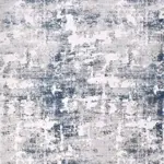 Bunol Modern Gri Viskon ve Akrilik Pamuk Tabanlı Makine Halısı