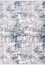 Bunol Modern Gri Viskon ve Akrilik Pamuk Tabanlı Makine Halısı