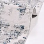 Bunol Modern Gri Viskon ve Akrilik Pamuk Tabanlı Makine Halısı - Görsel 5