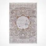 Stein Klasik Göbekli Gri Viskon ve Akrilik Makine Halısı - Görsel 2