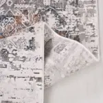 Bonn Klasik Göbekli Gri Viskon ve Akrilik Makine Halısı - Görsel 3