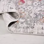 Bonn Klasik Göbekli Gri Viskon ve Akrilik Makine Halısı - Görsel 4