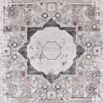 Bonn Klasik Göbekli Gri Viskon ve Akrilik Makine Halısı