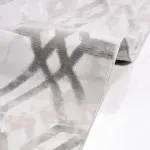 Merida Modern Gri Viskon ve Akrilik Pamuk Tabanlı Makine Halısı - Görsel 5