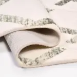 Teruel Modern Bej Viskon ve Akrilik Pamuk Tabanlı Makine Halısı - Görsel 3