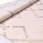 Alzira Modern Bej Viskon ve Akrilik Pamuk Tabanlı Makine Halısı - Görsel 6