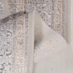 Almenar Klasik Göbekli Gri Viskon ve Akrilik Makine Halısı - Görsel 3