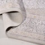 Almenar Klasik Göbekli Gri Viskon ve Akrilik Makine Halısı - Görsel 4