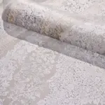 Almenar Klasik Göbekli Gri Viskon ve Akrilik Makine Halısı - Görsel 5