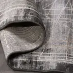 Borobia Klasik Göbekli Gri Viskon ve Akrilik Makine Halısı - Görsel 4