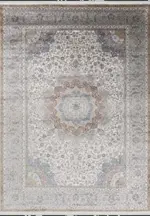 Agreda Klasik Göbekli Gri Viskon ve Akrilik Makine Halısı