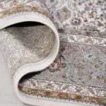 Agreda Klasik Göbekli Gri Viskon ve Akrilik Makine Halısı - Görsel 4