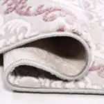 Pandino Geometrik Pembe Akrilik Makine Halısı - Görsel 4